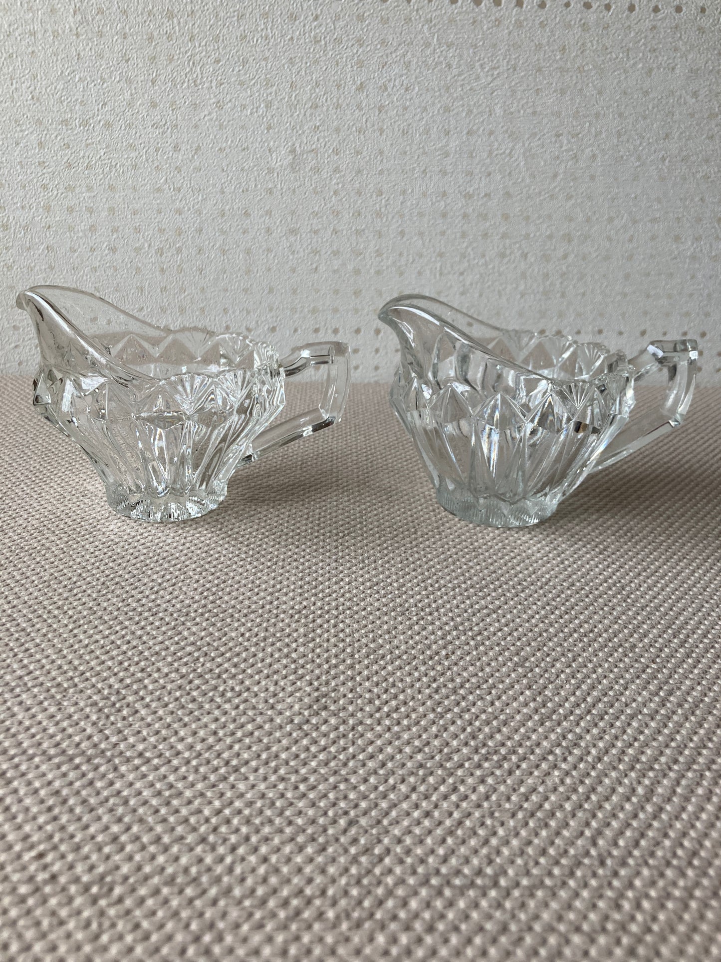 Milk jugs and Sugar bowl set