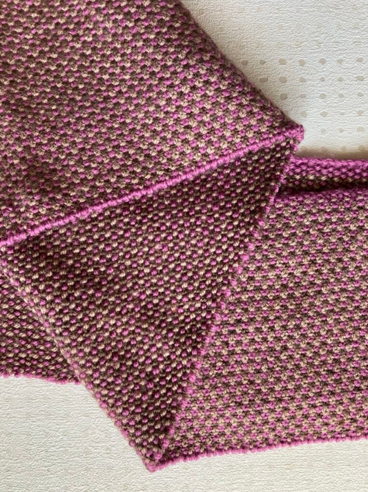 Pink and Brown Snood Scarf