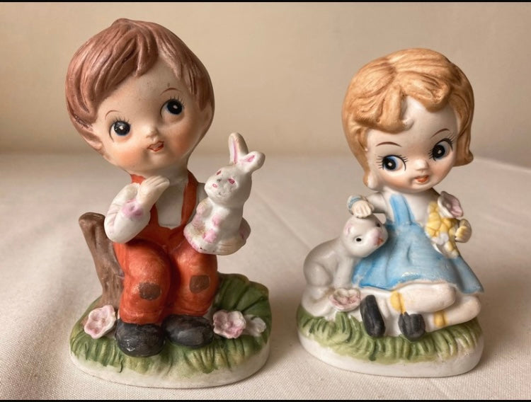 Girl and Boy Figurines