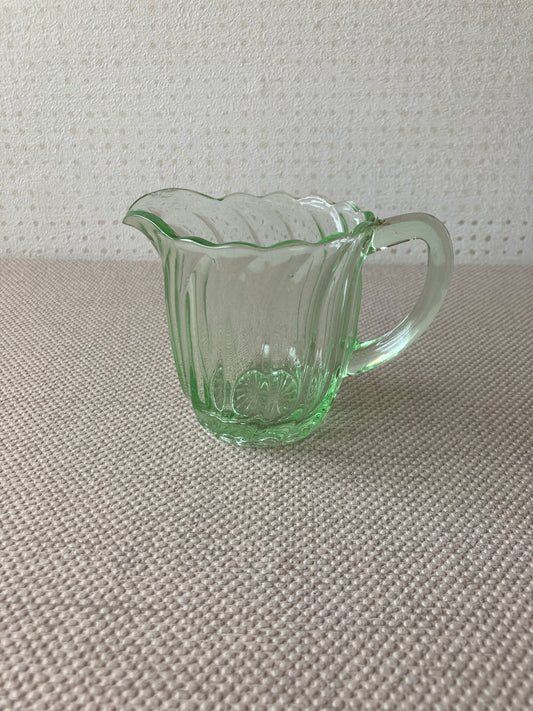 Small Green Glass Jug