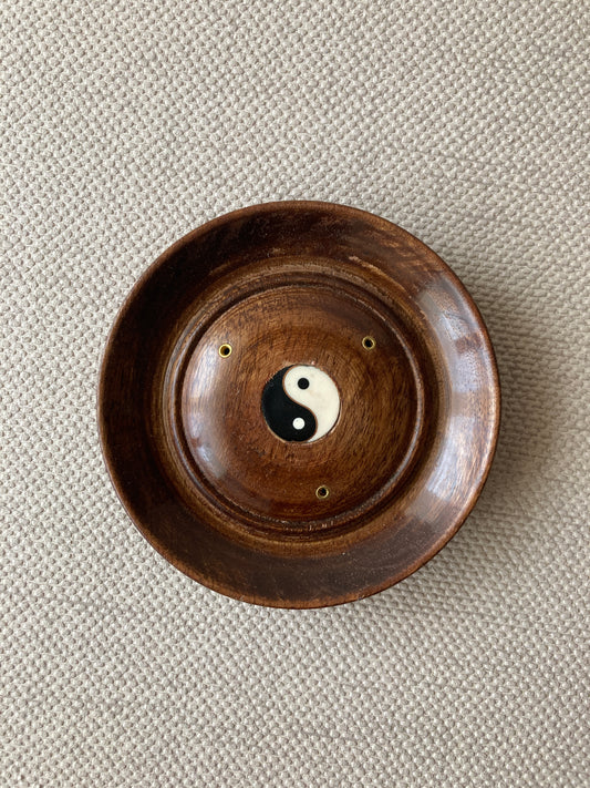 Yin Yang Circular Incense Holder