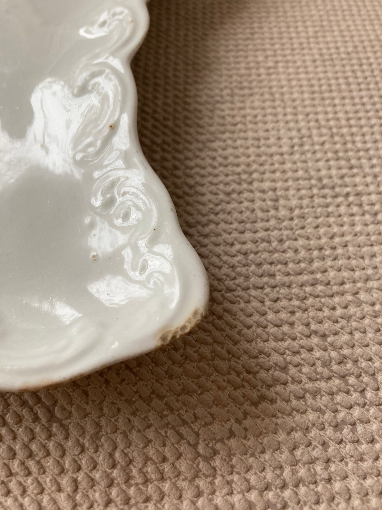 White Carltonware Kidney Shaped dish