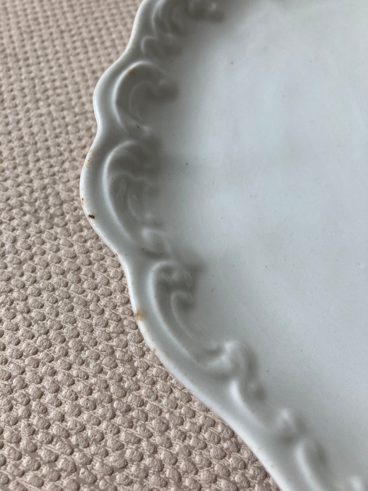 White Carltonware Kidney Shaped dish