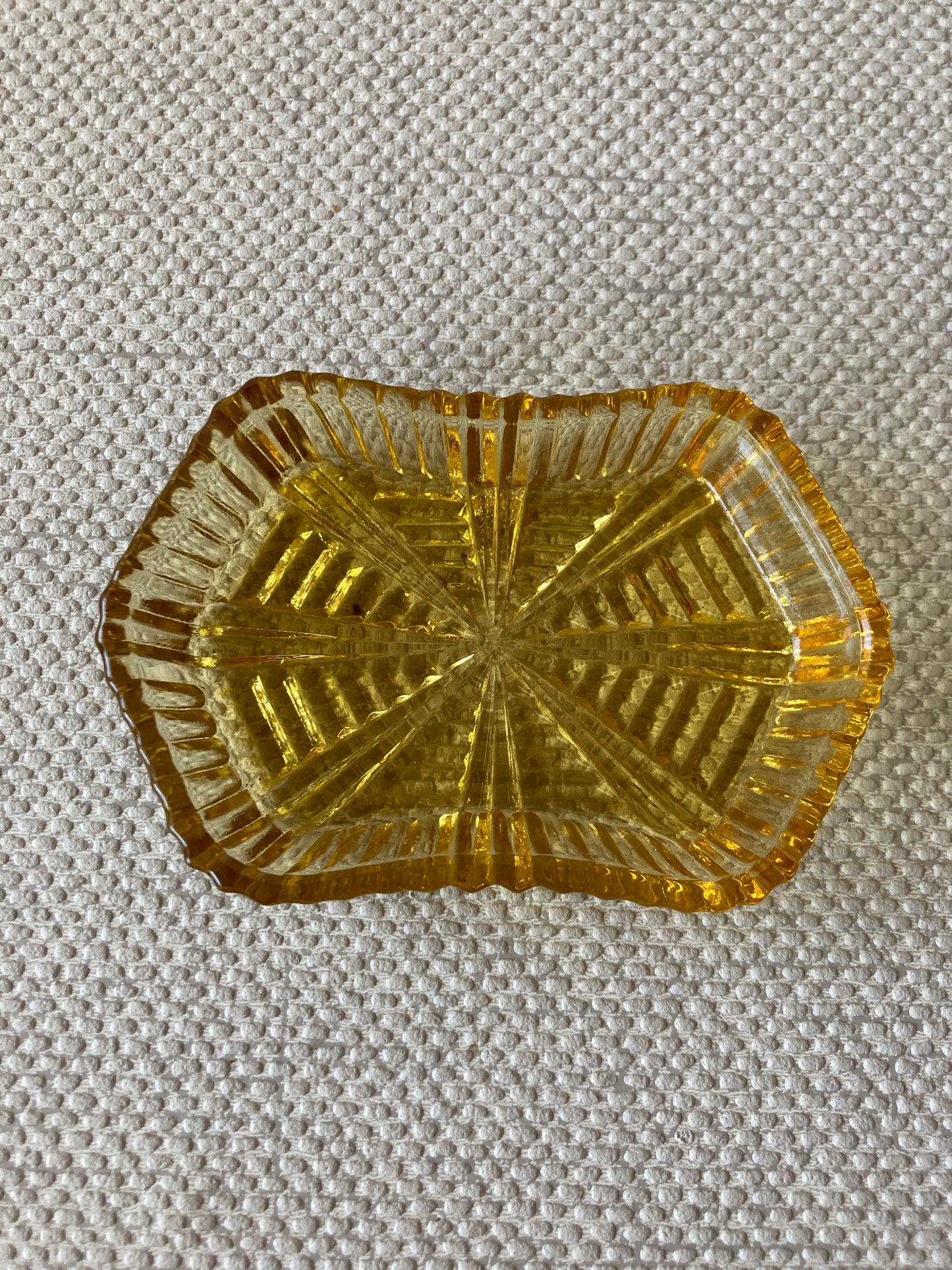 Amber Glass Vanity Set