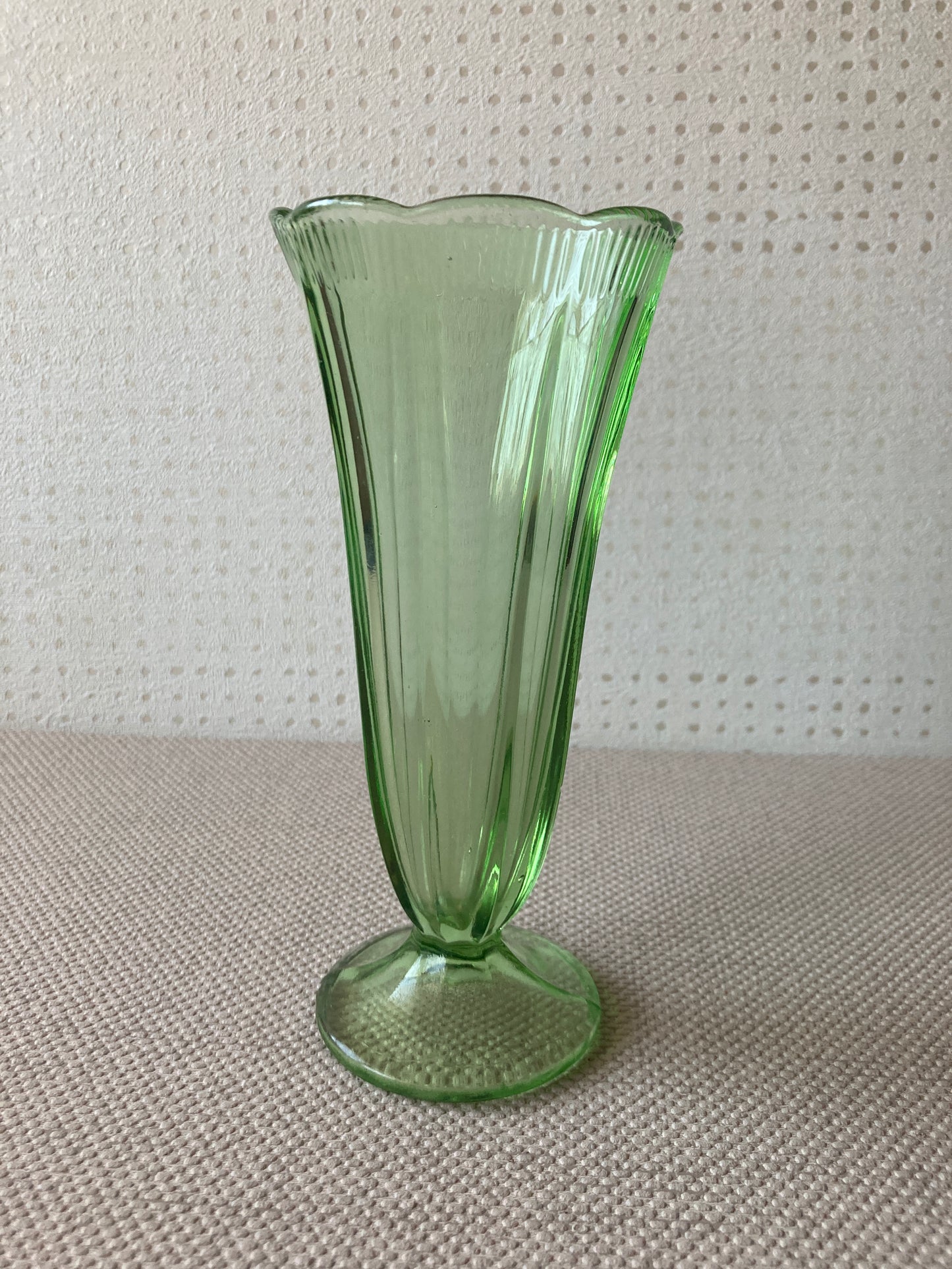 Green Glass Vase