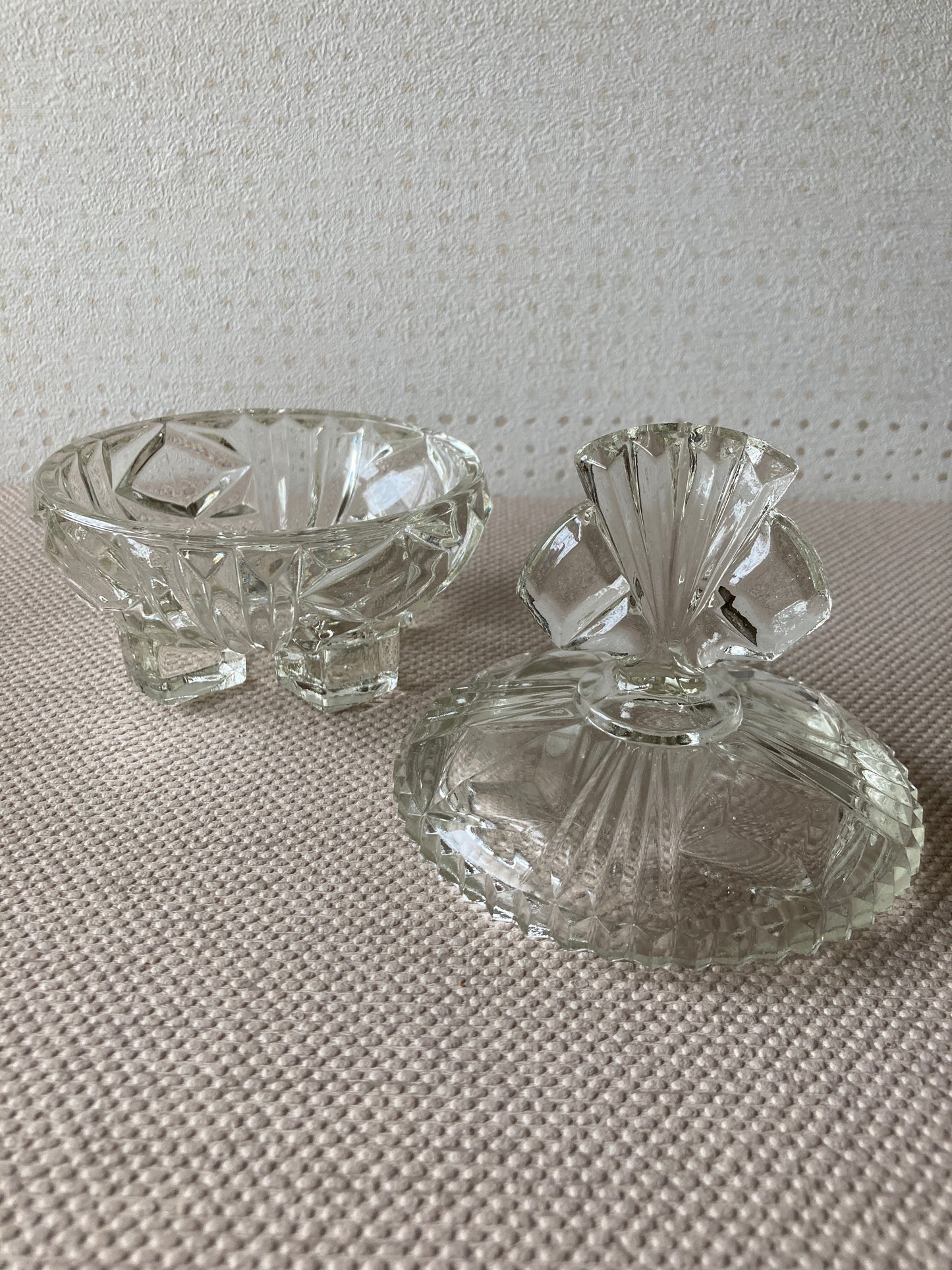 Set of 3 Glass Trinket Dishes